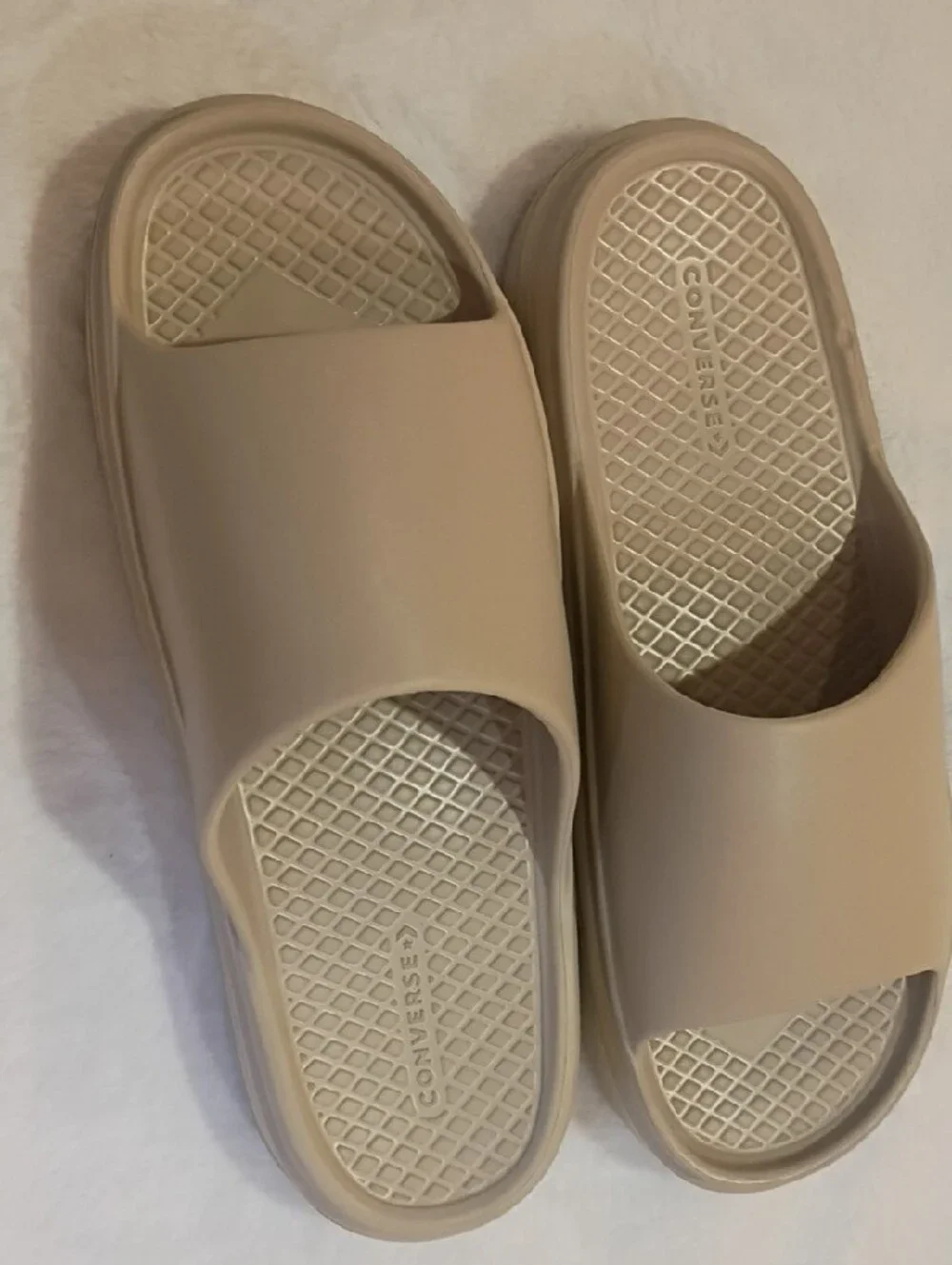 Converse Neutral Beige Slide Sandals